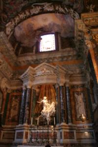 Bernini's "The Ecstasy of St. Teresa" in the Cornaro Chapel of Santa Maria della Vittoria 