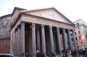 The front of the Pantheon