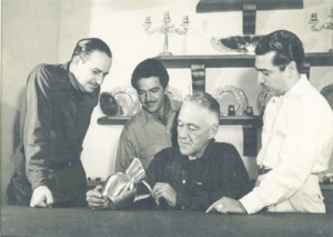 Spratling and his assistants at his studio