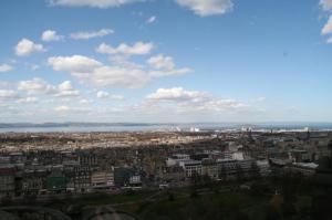 View of Edinburgh from the front of the Castle