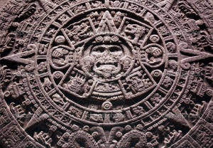 Aztec calendar detail