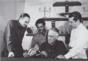 Juan Guzmán, Héctor Aguilar, Antonio Pineda, William Spratling, and Antonio Castillo c. 1955 Photograph Private Collection 