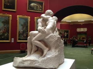 "The Kiss", 1882 Marble