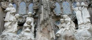 Gaudi Sagrada Familia Angels Detail